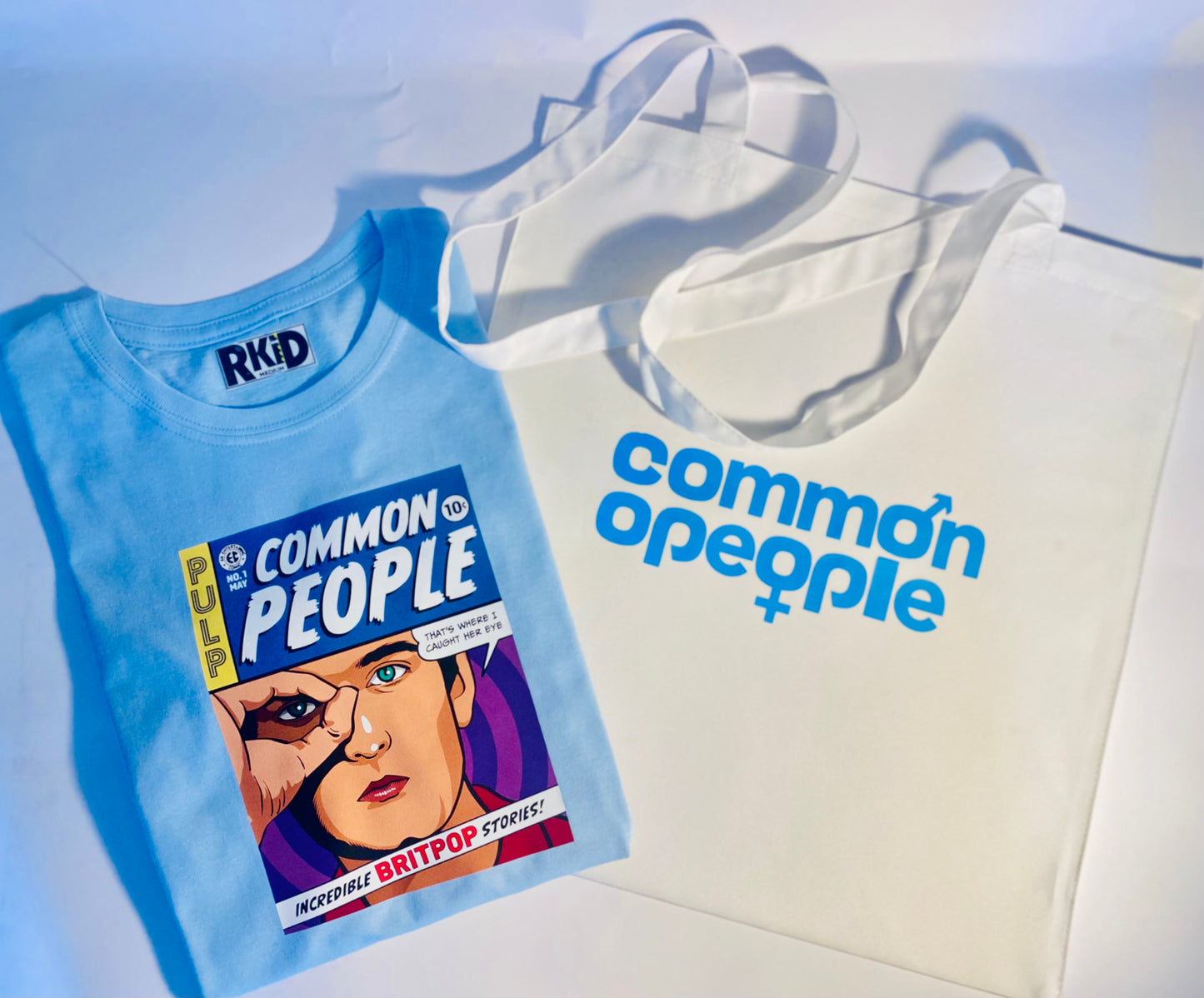 Pulp Common People Tshirt & Shopping Bag Set CO-OP Arema inspired
