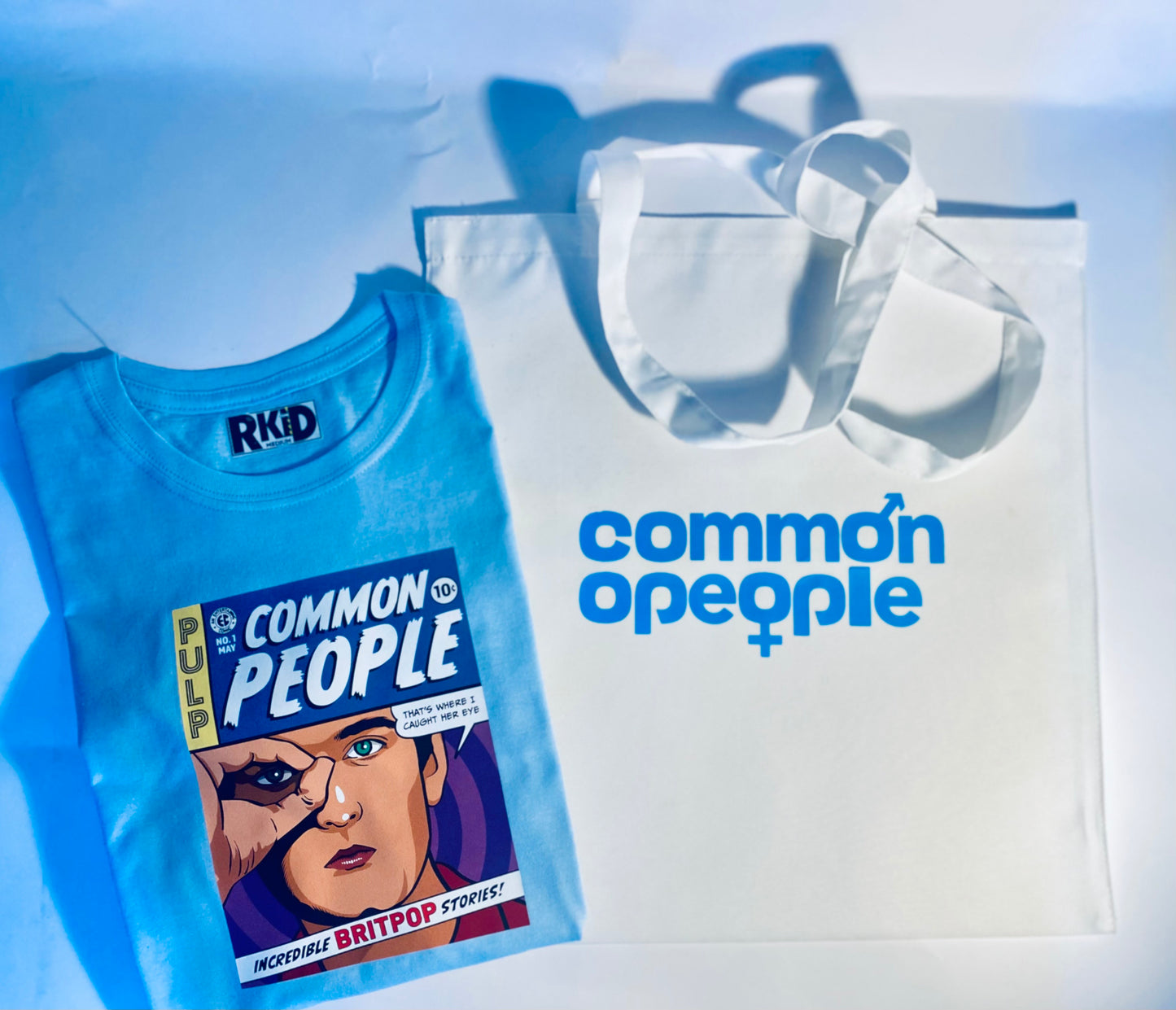 Pulp Common People Tshirt & Shopping Bag Set CO-OP Arema inspired