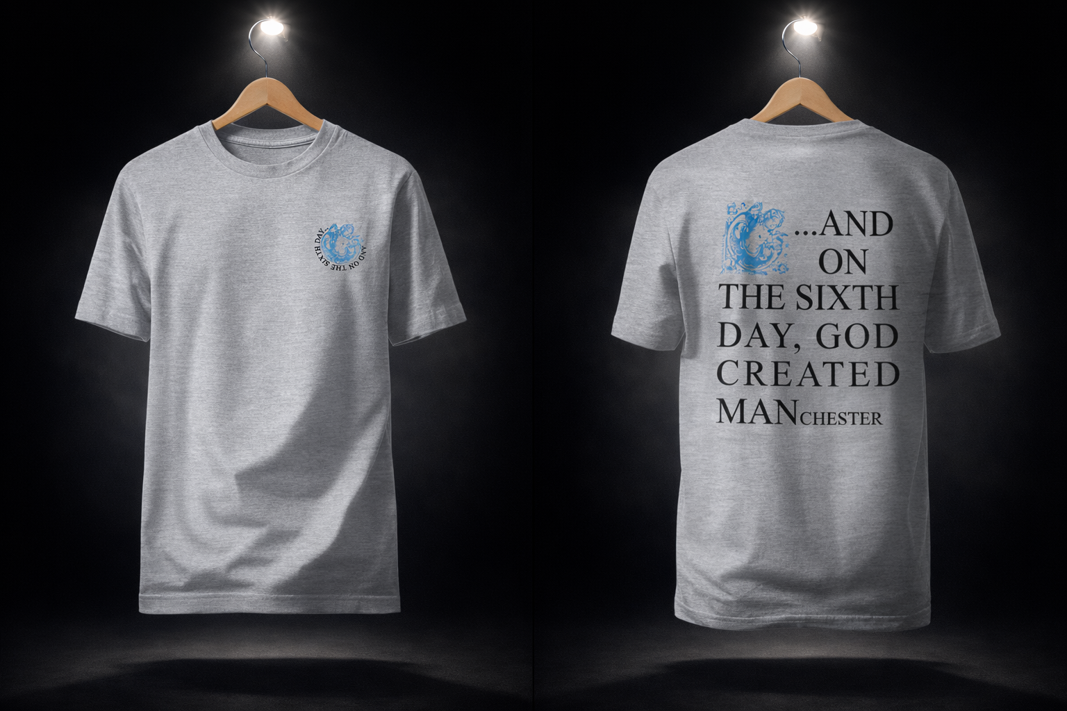 And on the Sixth Day Classic Grey  T-Shirt & Signed Print